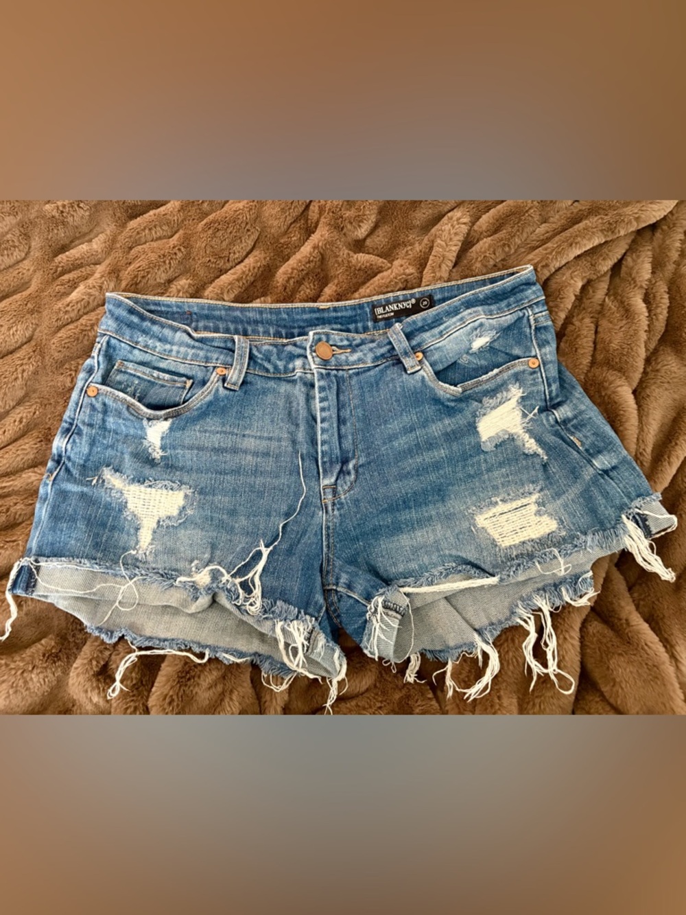 BLANKNYC Women's Luxury Clothing Denim Cut Off Short, Comfortable & Stylish